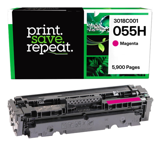 Canon 055H Magenta High Yield Remanufactured Toner Cartridge [5,900 Pages]