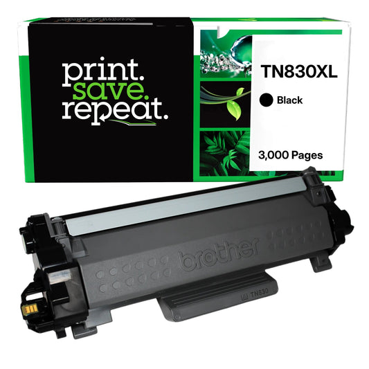 Brother TN830XL High Yield Remanufactured Toner Cartridge [3,000 pages]