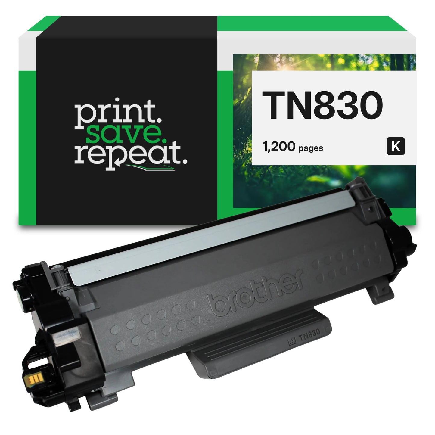 Brother TN-830 Remanufactured Toner Cartridge [1,200 Pages]
