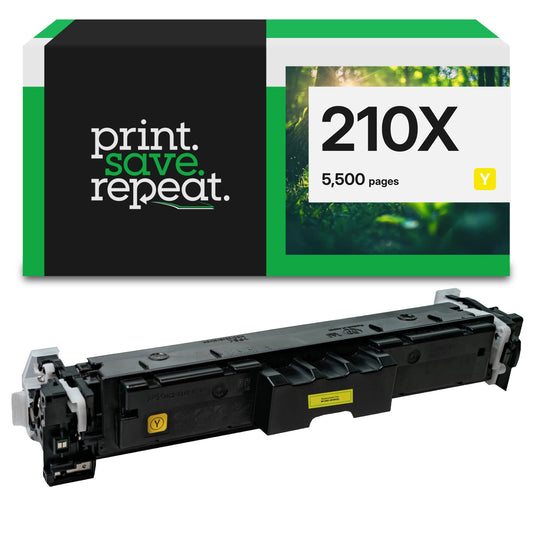 HP 210X Yellow (W2102X) High Yield Remanufactured Toner Cartridge [5,500 Pages]