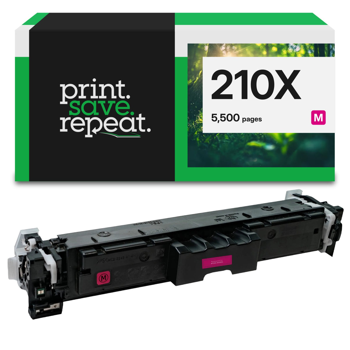 Print.save.repeat HP 210X Magenta (W2103X) High Yield Remanufactured Toner Cartridge [5 ...