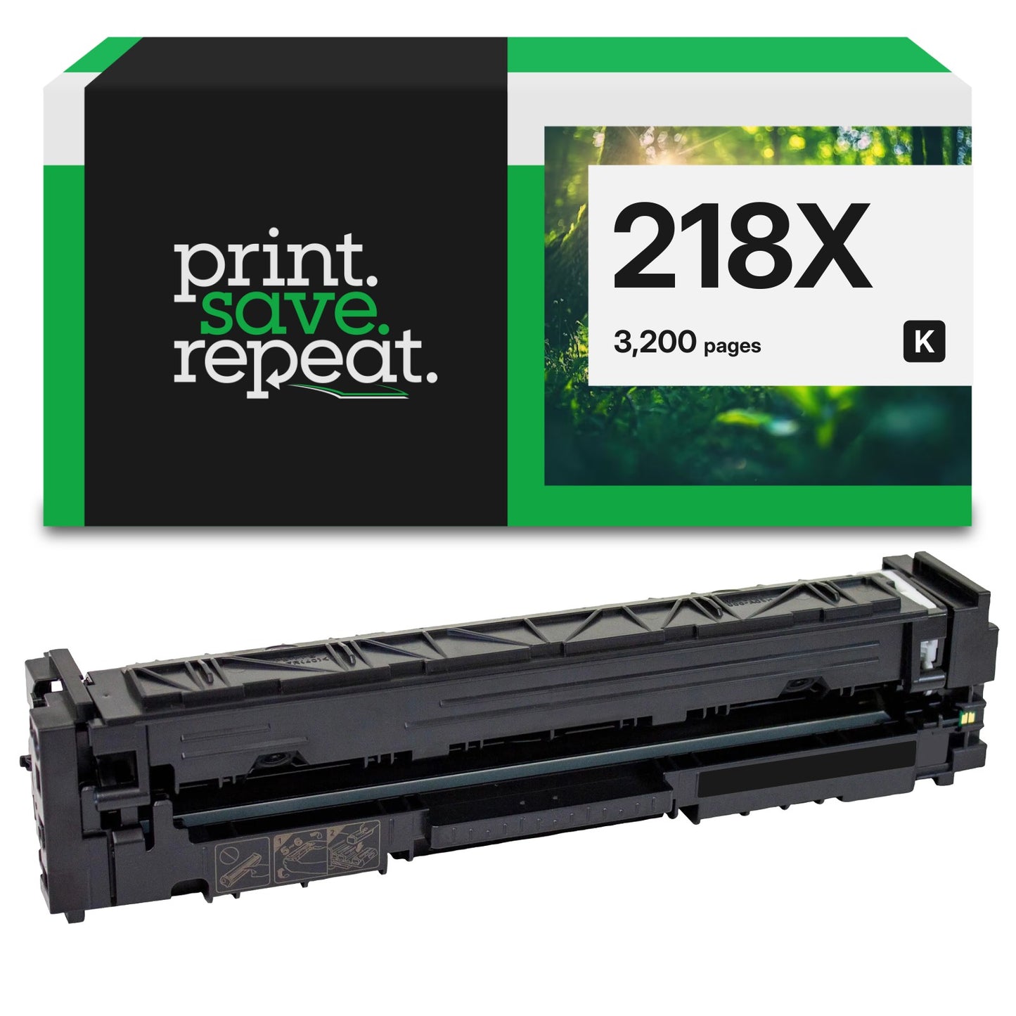 HP 218X Black (W2180X) High Yield Remanufactured Toner Cartridge [3,200 Pages]