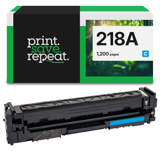 HP 218A Cyan (W2181A) Remanufactured Toner Cartridge [1,200 Pages]