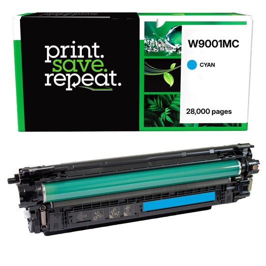 HP W9001MC Cyan Remanufactured Toner Cartridge [28,000 Pages]