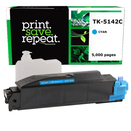 Kyocera Mita TK-5142C Cyan Compatible Toner Cartridge [5,000 Pages]