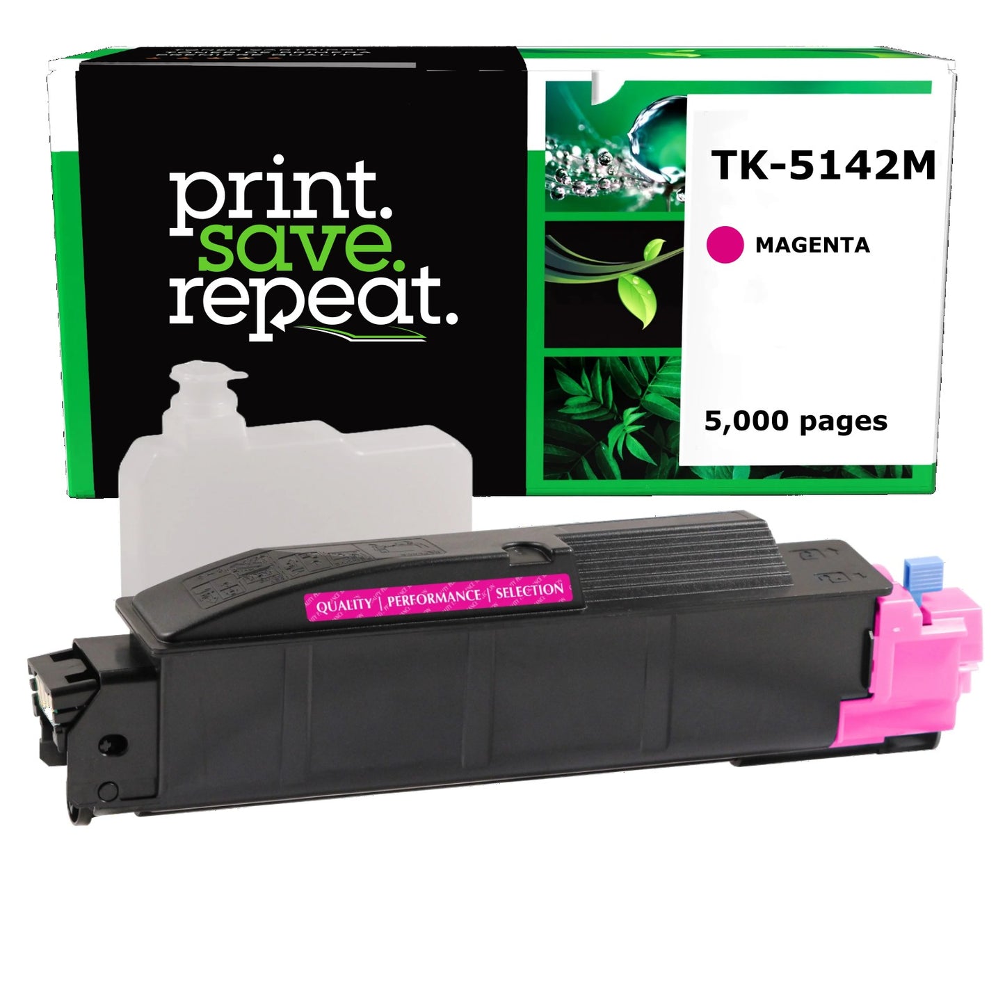 Kyocera Mita TK-5142M Magenta Compatible Toner Cartridge [5,000 Pages]