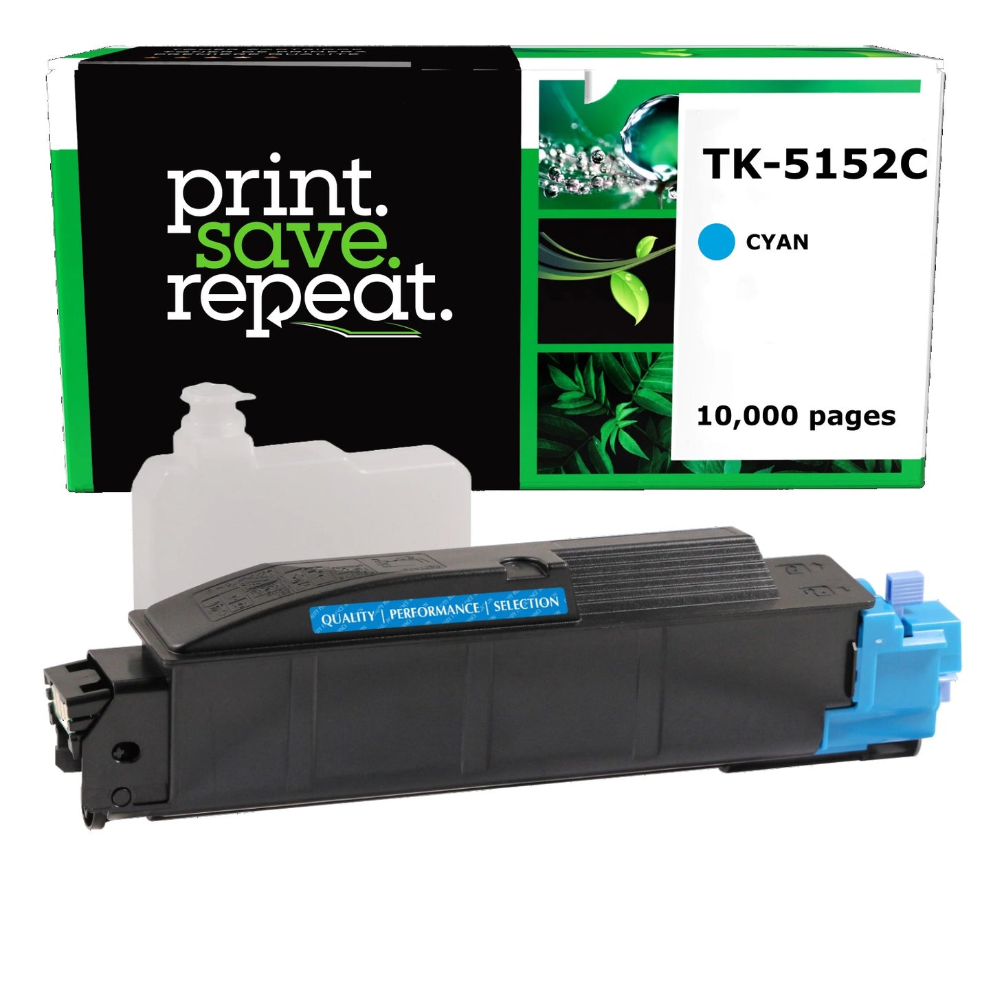 Kyocera Mita TK-5152C Cyan Compatible Toner Cartridge [10,000 Pages]