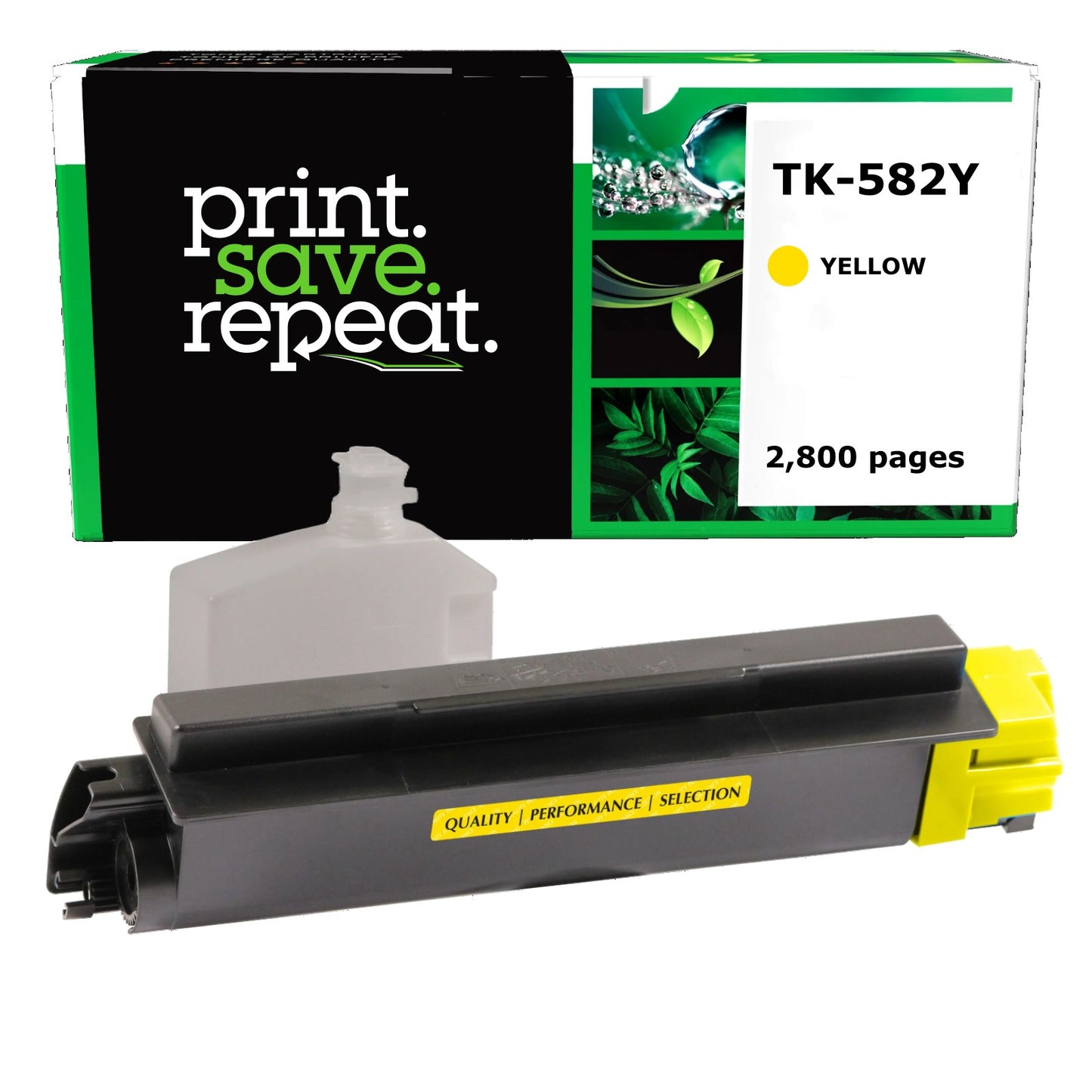 Kyocera Mita TK-582Y Yellow Compatible Toner Cartridge [2,800 Pages]