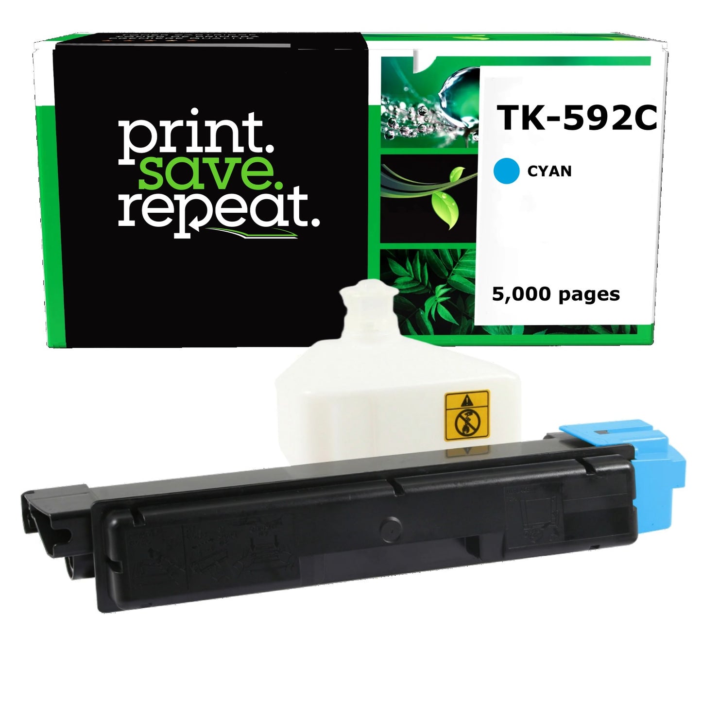 Kyocera Mita TK-592C Cyan Compatible Toner Cartridge [5,000 Pages]