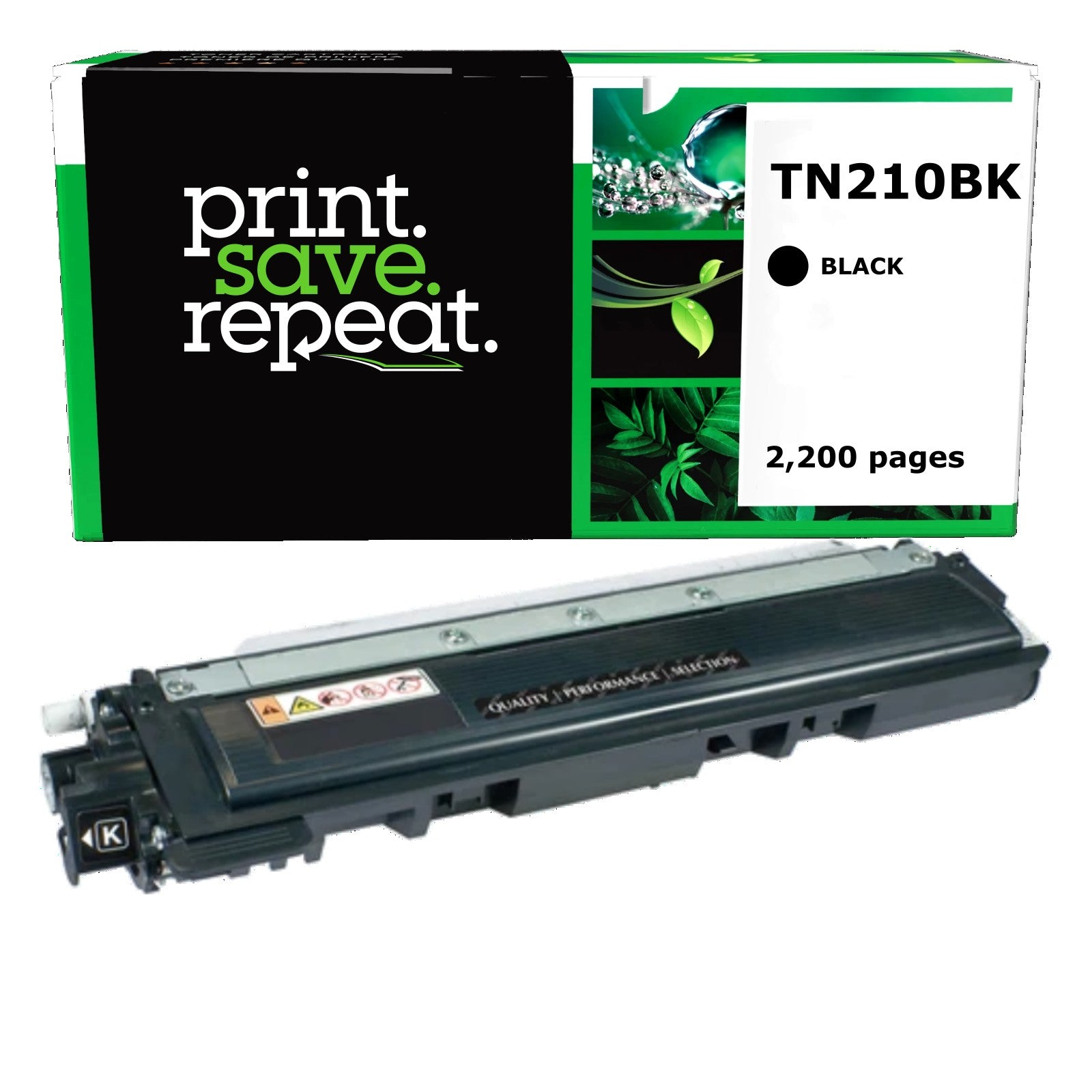 Brother TN-210BK Black Remanufactured Toner Cartridge [2,200 Pages]
