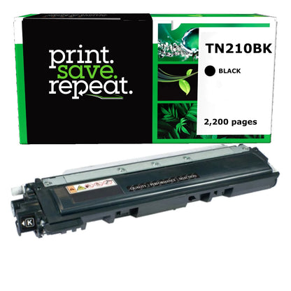 Brother TN-210BK Black Remanufactured Toner Cartridge [2,200 Pages]