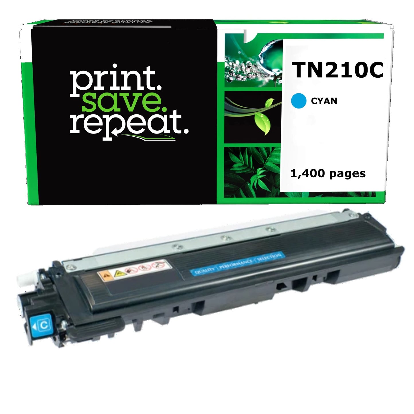 Brother TN-210C Cyan Remanufactured Toner Cartridge [1,400 Pages]