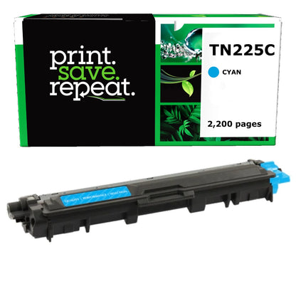 Brother TN-225C Cyan High Yield Remanufactured Toner Cartridge [2,200 Pages]