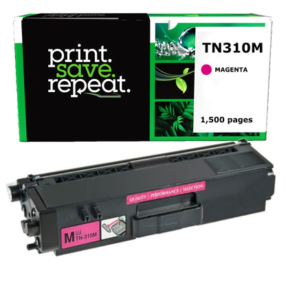 Brother TN-310M Magenta Remanufactured Toner Cartridge [1,500 Pages]