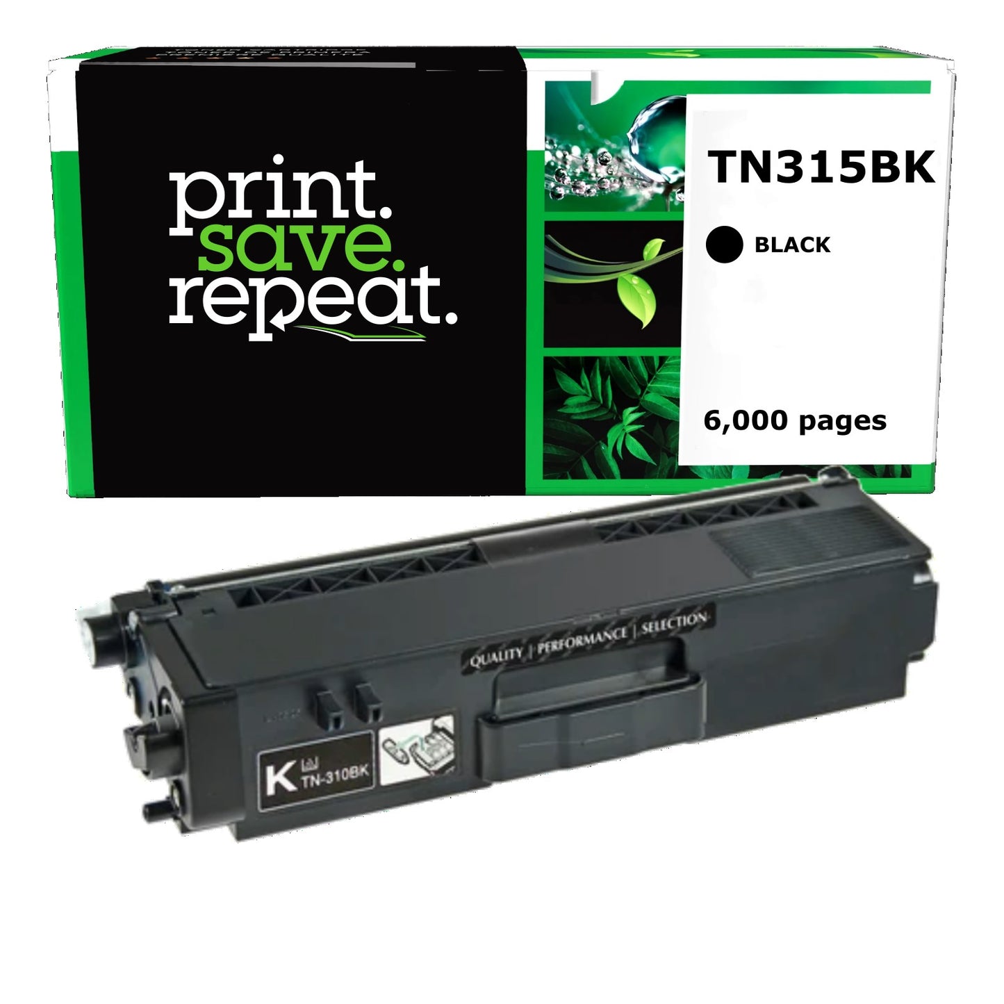 Brother TN-315BK Black High Yield Remanufactured Toner Cartridge [6,000 Pages]
