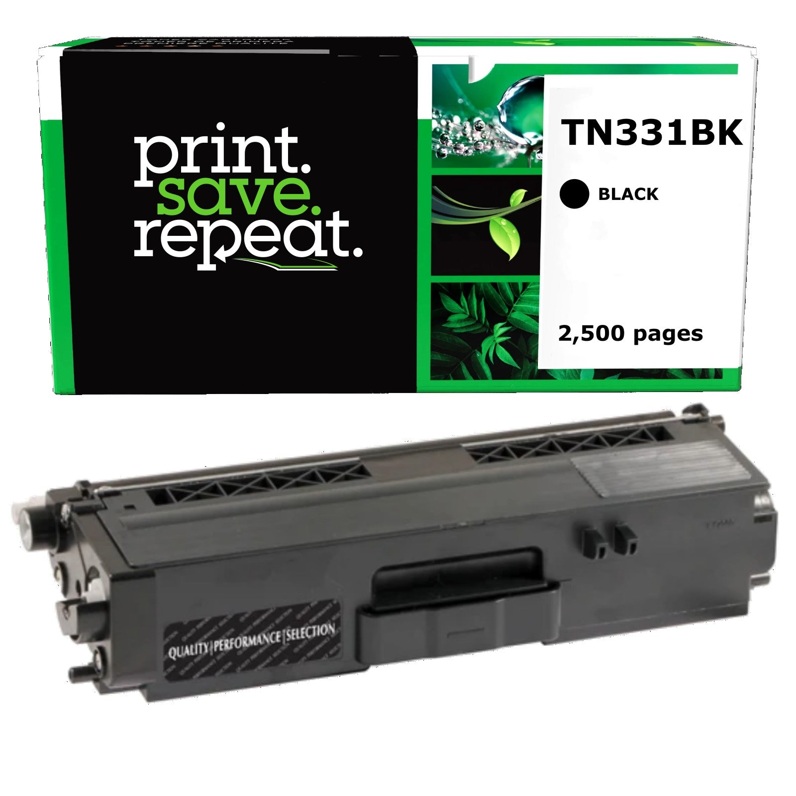 Brother TN-331BK Black Remanufactured Toner Cartridge [2,500 Pages]