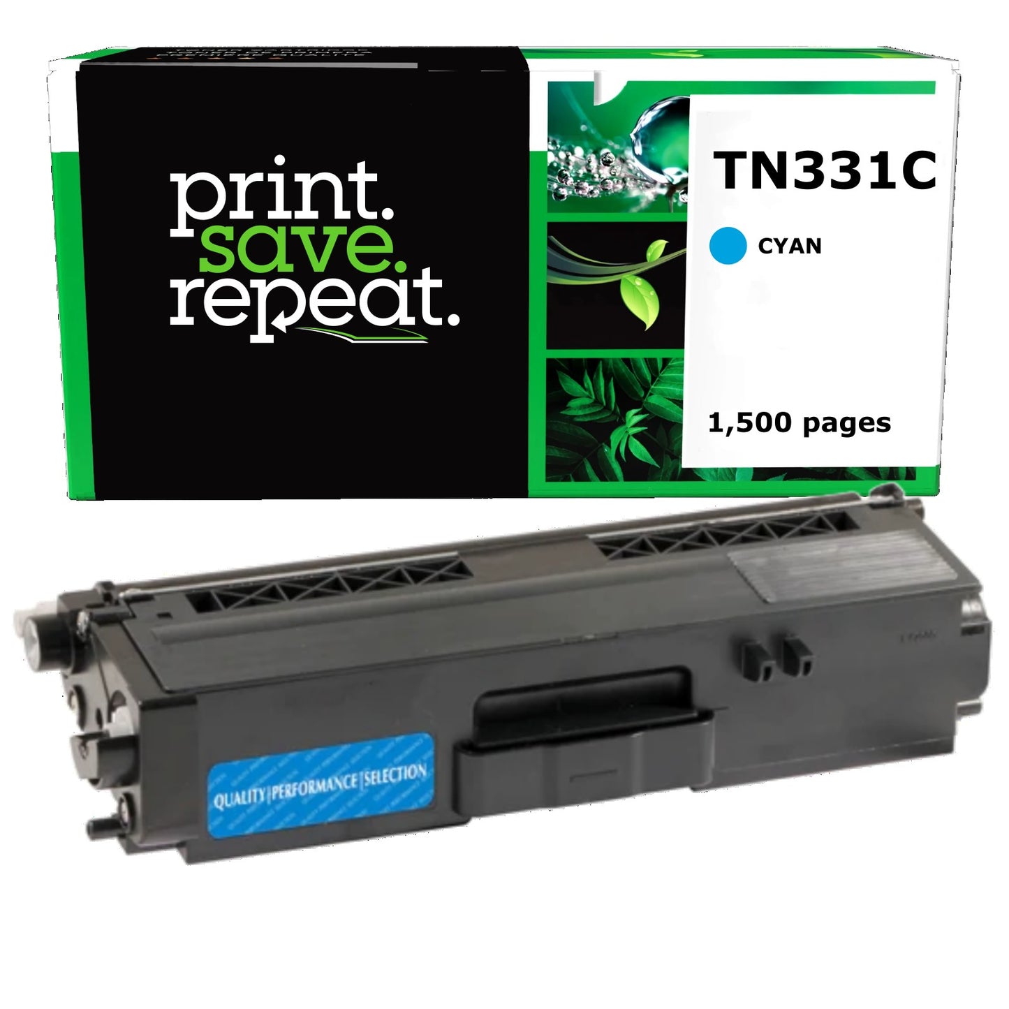 Brother TN-331C Cyan Remanufactured Toner Cartridge [1,500 Pages]