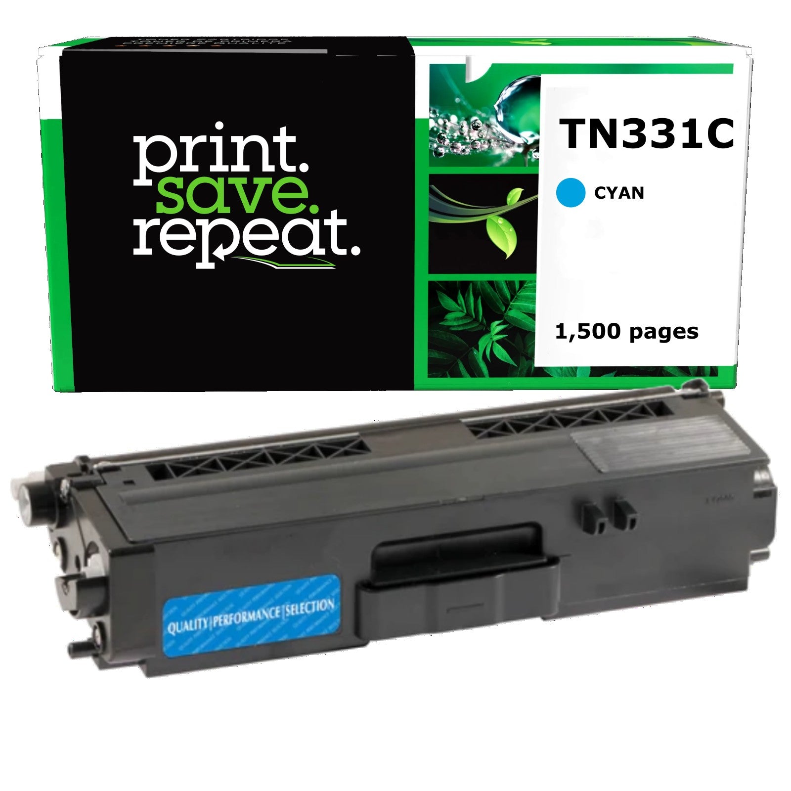 Brother TN-331C Cyan Remanufactured Toner Cartridge [1,500 Pages]