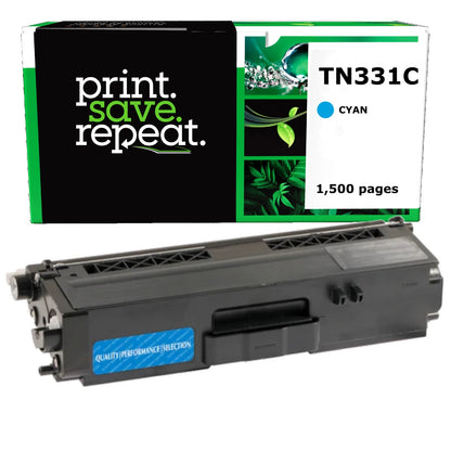 Brother TN-331C Cyan Remanufactured Toner Cartridge [1,500 Pages]