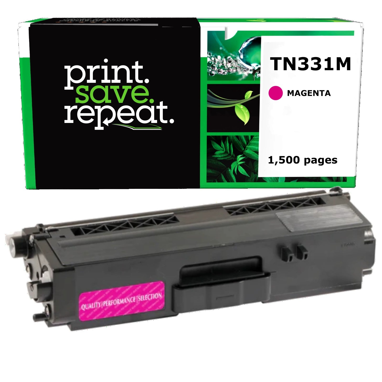 Brother TN-331M Magenta Remanufactured Toner Cartridge [1,500 Pages]