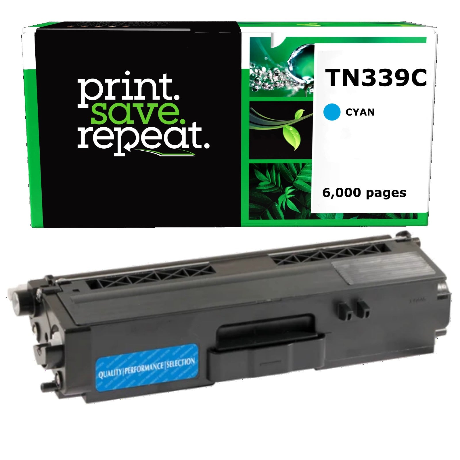 Brother TN-339C Cyan High Yield Remanufactured Toner Cartridge [6,000 Pages]