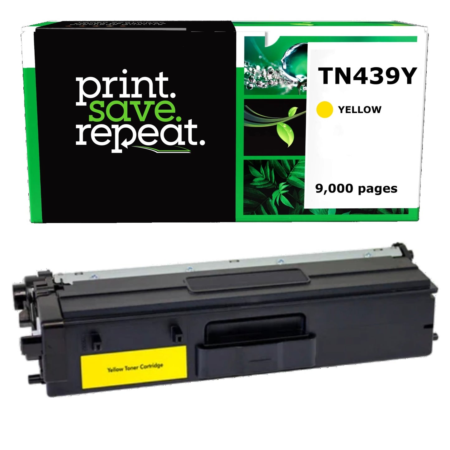 Brother TN-439Y Yellow Ultra High Yield Remanufactured Toner Cartridge [9,000 Pages]
