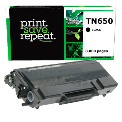 Brother TN-650 High Yield Remanufactured Toner Cartridge [8,000 Pages]
