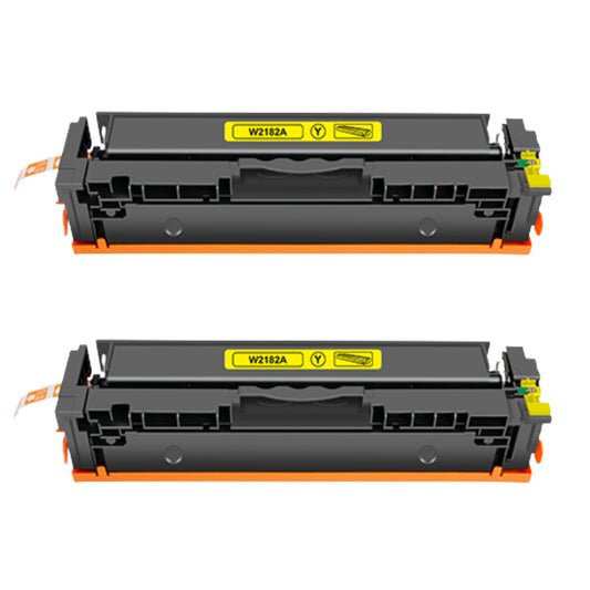 HP 218A Yellow High Yield Compatible Toner Cartridge - 2 Pack - [1,200 Pages]