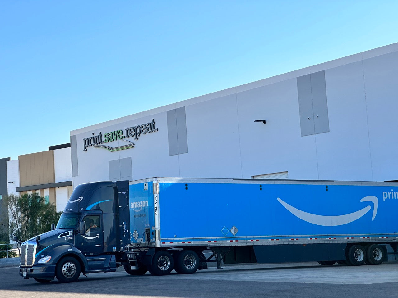 Amazon prime truck at Print.Save.Repeat.