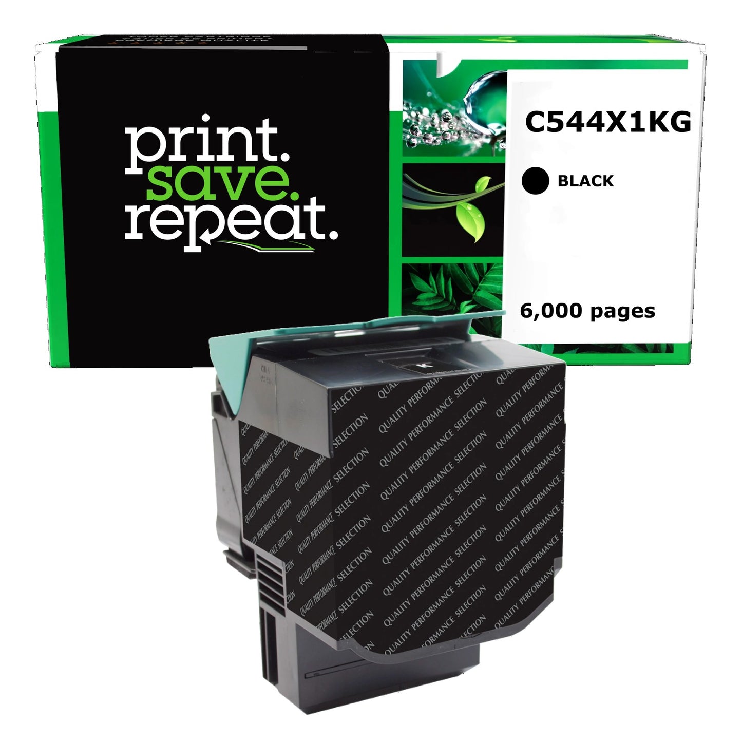 Lexmark C544X1KG, C544X2KG Black Extra High Yield Remanufactured Toner Cartridge [6,000 Pages]