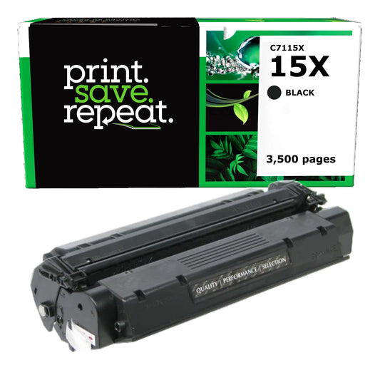 HP 15X High Yield Remanufactured Toner Cartridge [3,500 Pages]