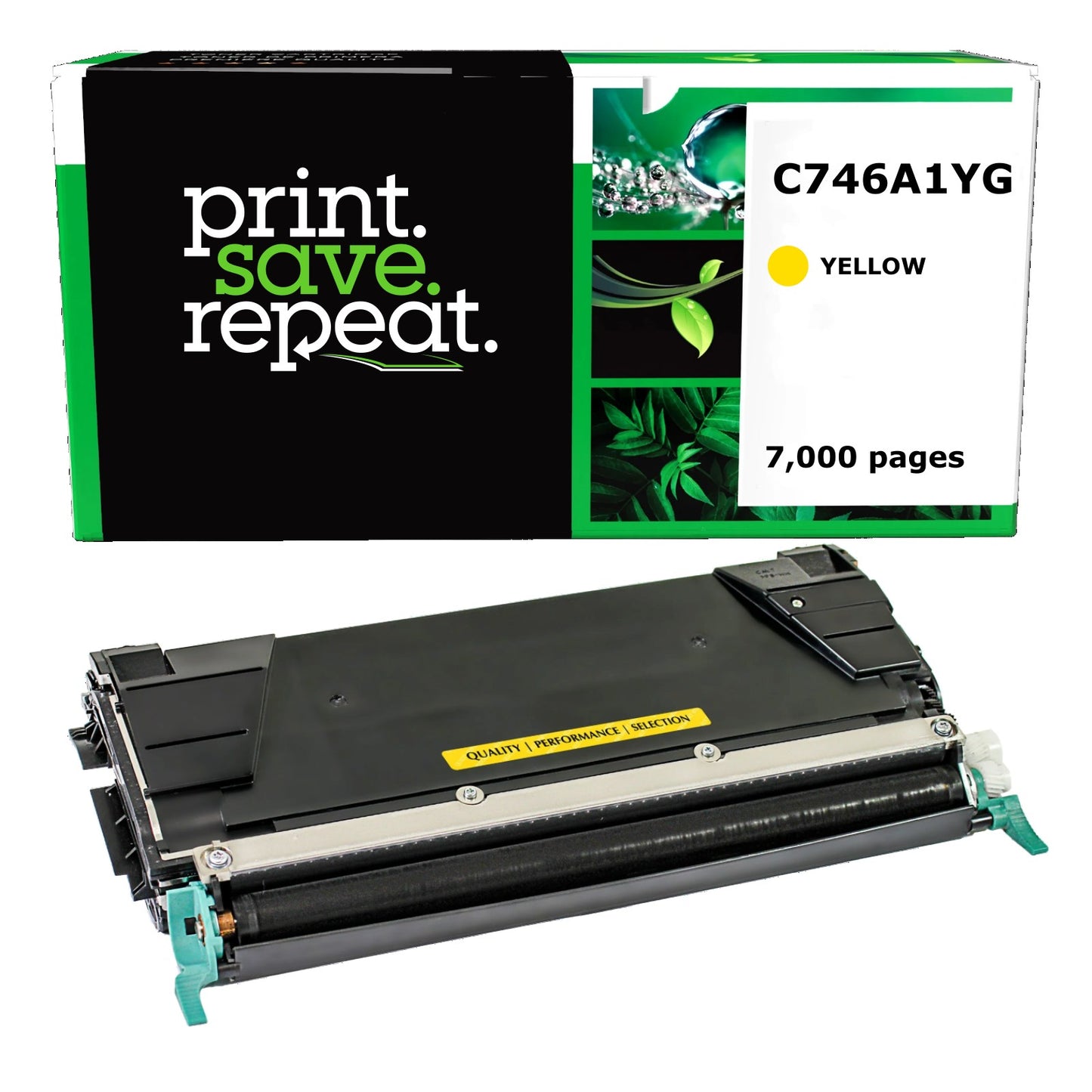 Lexmark C746A1YG, C746A2YG, X746A1YG, X746A2YG Yellow Remanufactured Toner Cartridge [7,000 Pages]