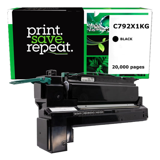 Lexmark C792X1KG, C792X2KG Black High Yield Remanufactured Toner Cartridge [20,000 Pages]