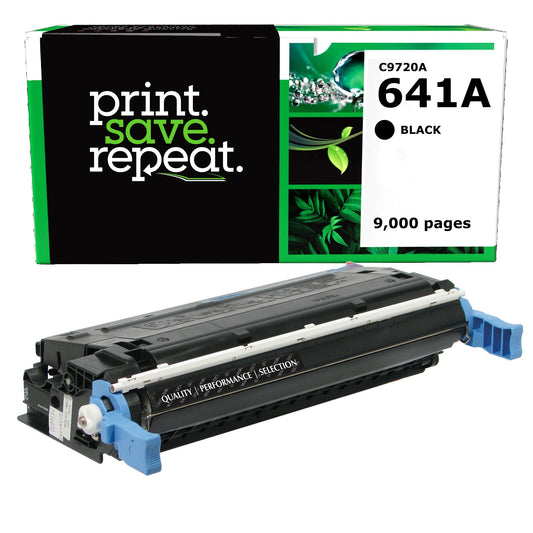 HP 641A Black Remanufactured Toner Cartridge [9,000 Pages]