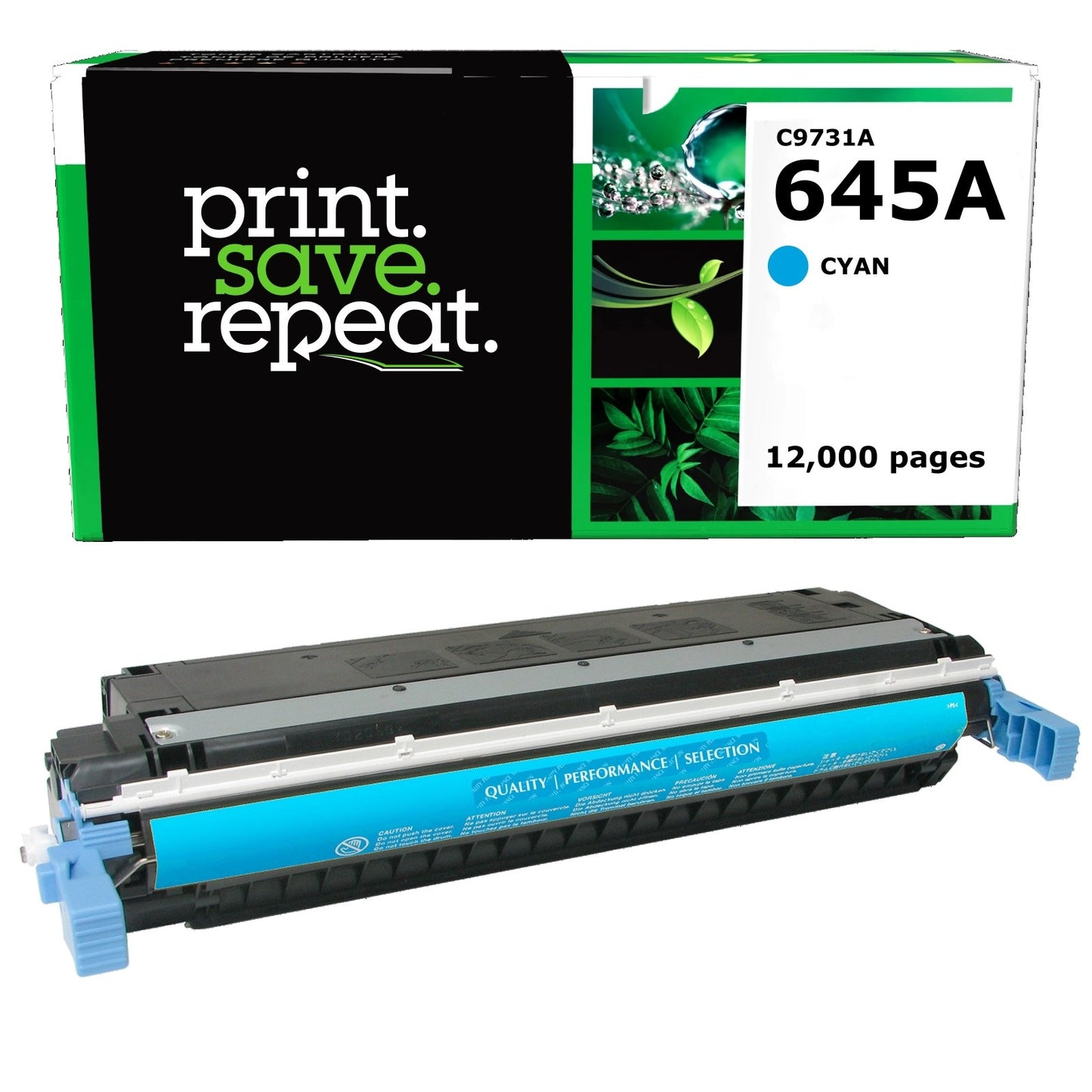 HP 645A Cyan Remanufactured Toner Cartridge [12,000 Pages]