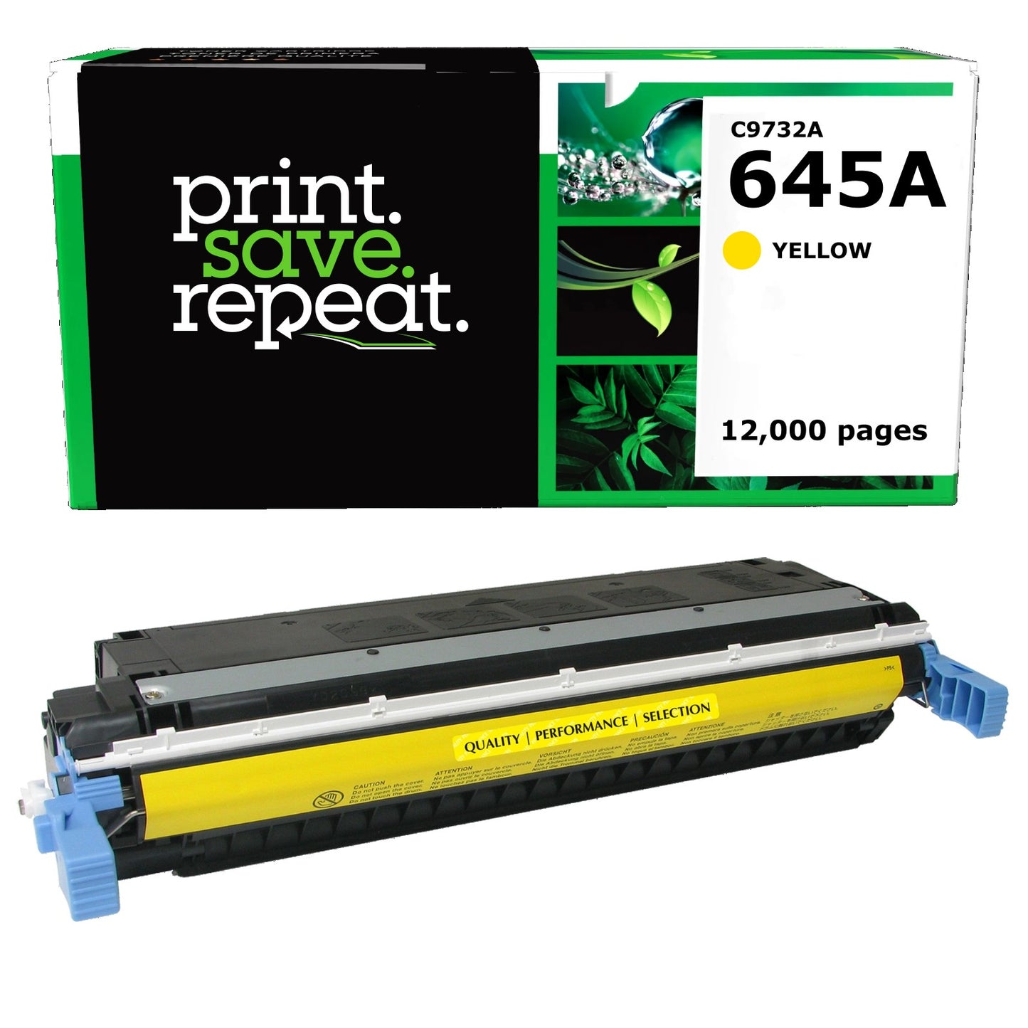 HP 645A Yellow Remanufactured Toner Cartridge [12,000 Pages]