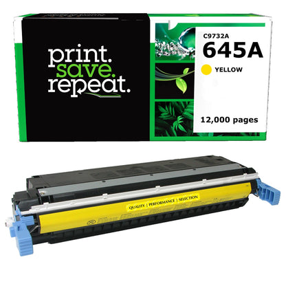 HP 645A Yellow Remanufactured Toner Cartridge [12,000 Pages]