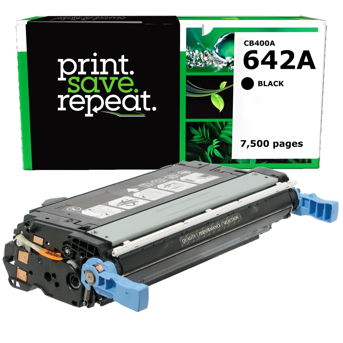 HP 642A Black Remanufactured Toner Cartridge [7,500 Pages]
