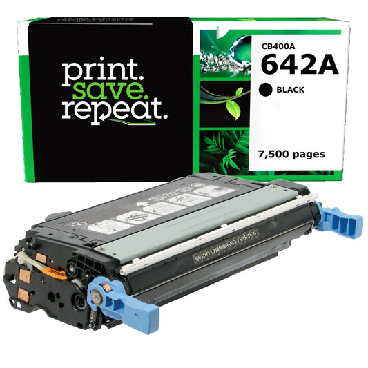 HP 642A Black Remanufactured Toner Cartridge [7,500 Pages]