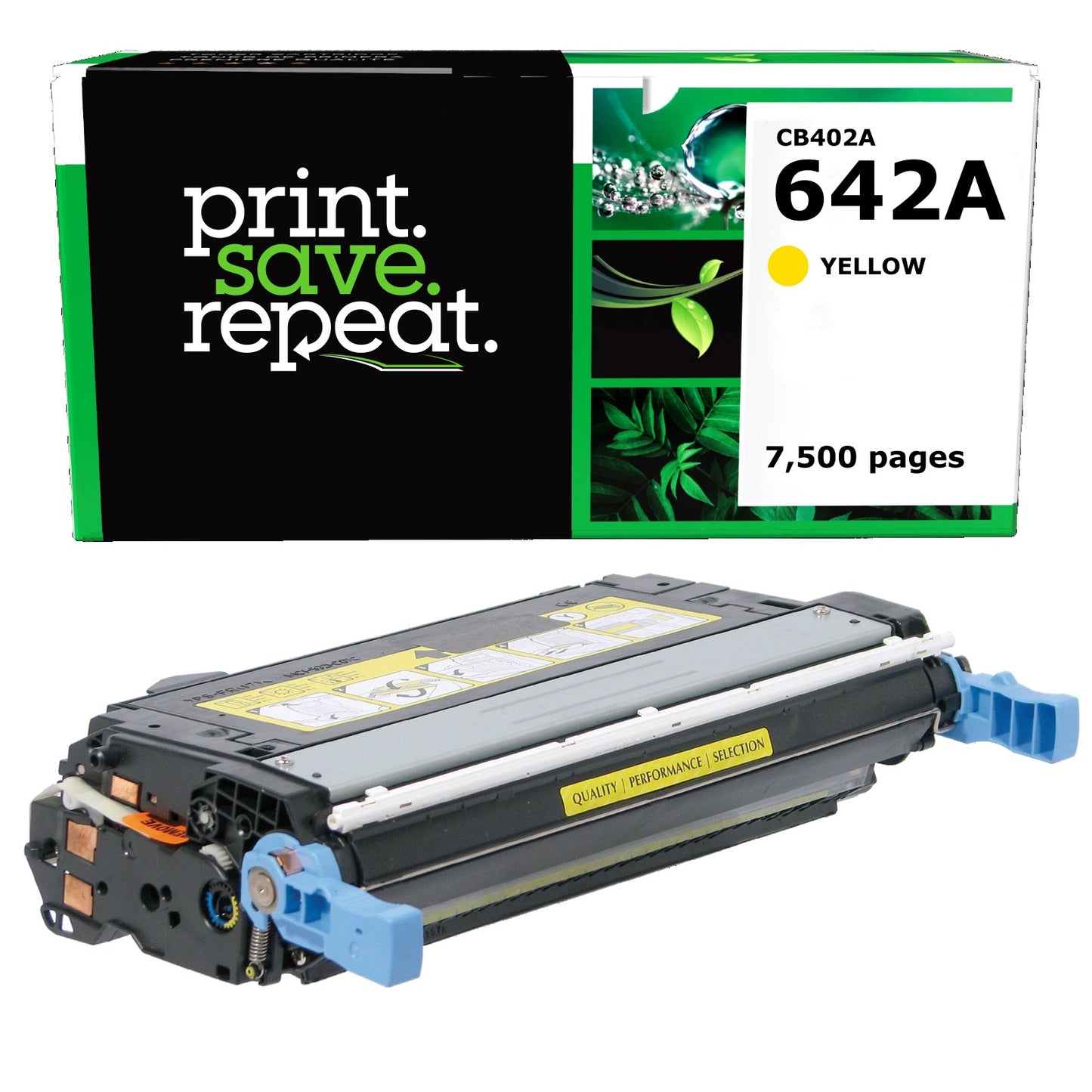HP 642A Yellow Remanufactured Toner Cartridge [7,500 Pages]