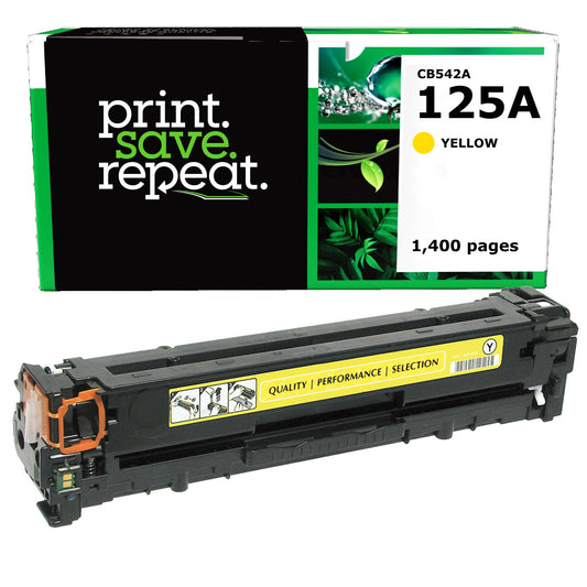 HP 125A Yellow Remanufactured Toner Cartridge [1,400 Pages]
