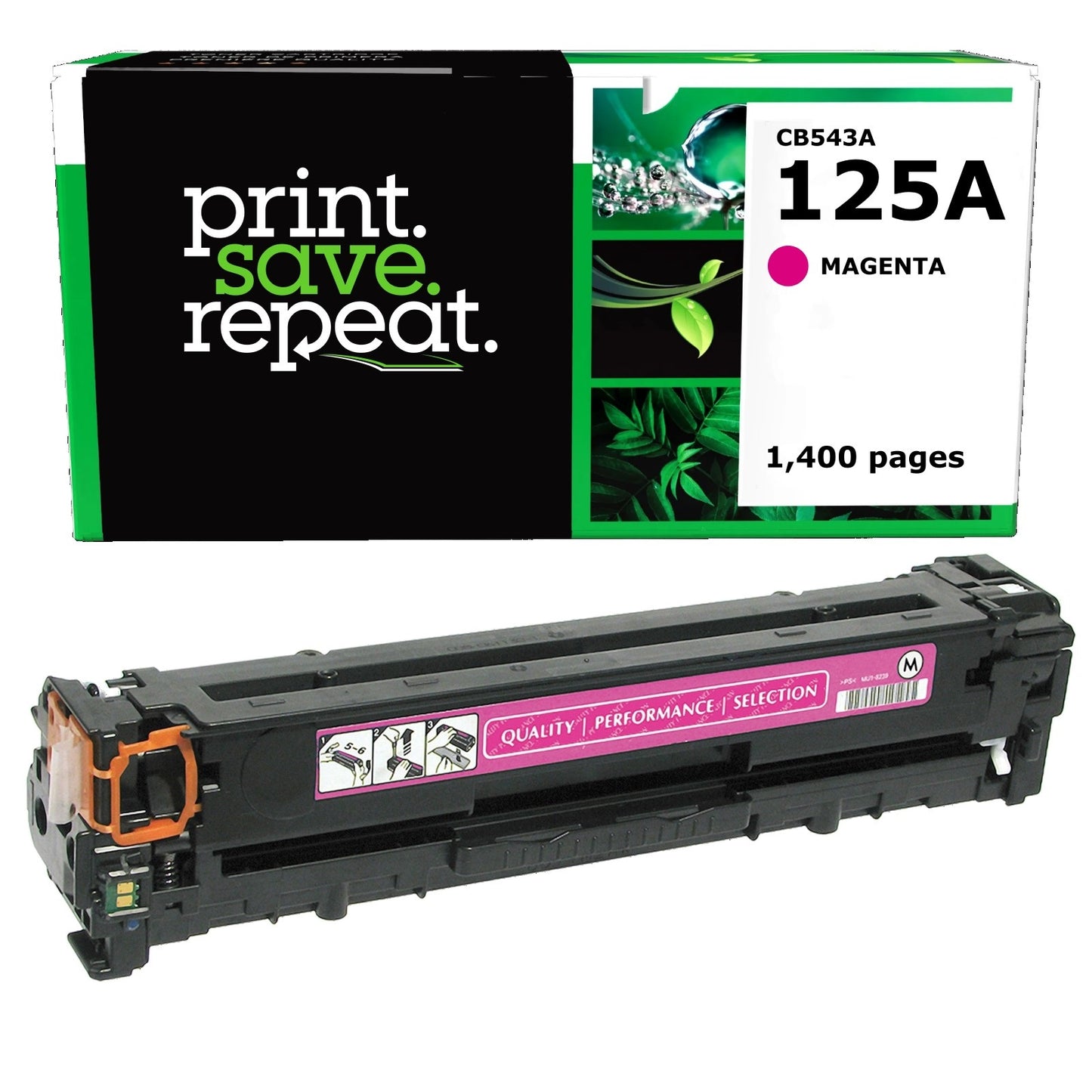 HP 125A Magenta Remanufactured Toner Cartridge [1,400 Pages]