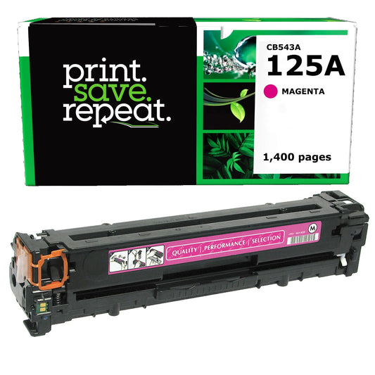 HP 125A Magenta Remanufactured Toner Cartridge [1,400 Pages]