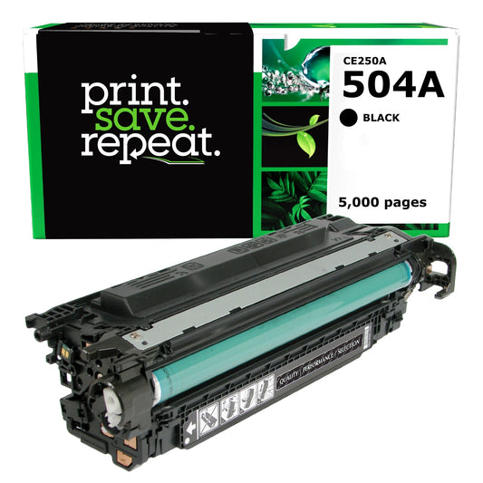 HP 504A Black Remanufactured Toner Cartridge [5,000 Pages]