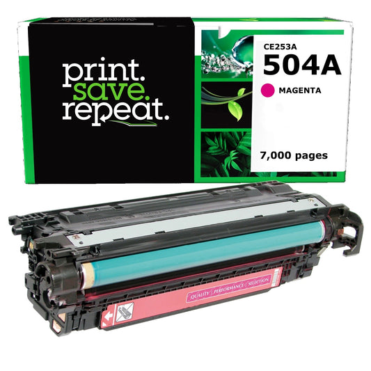 HP 504A Magenta Remanufactured Toner Cartridge [7,000 Pages]