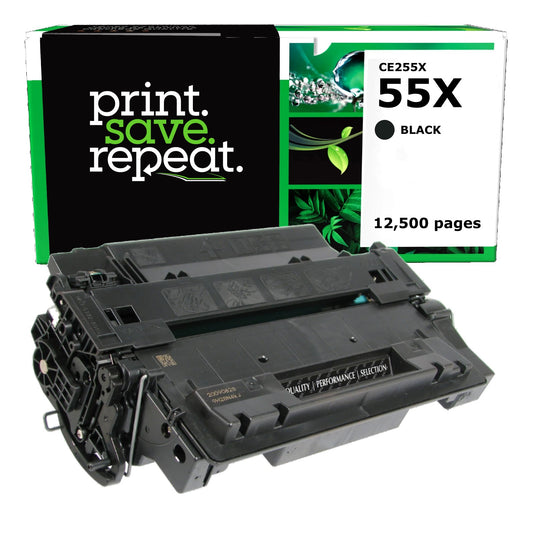 HP 55X High Yield Remanufactured Toner Cartridge [12,500 Pages]