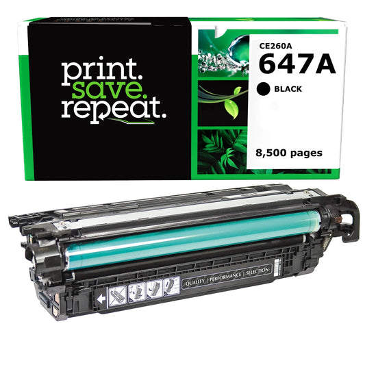 HP 647A Black Remanufactured Toner Cartridge [8,500 Pages]