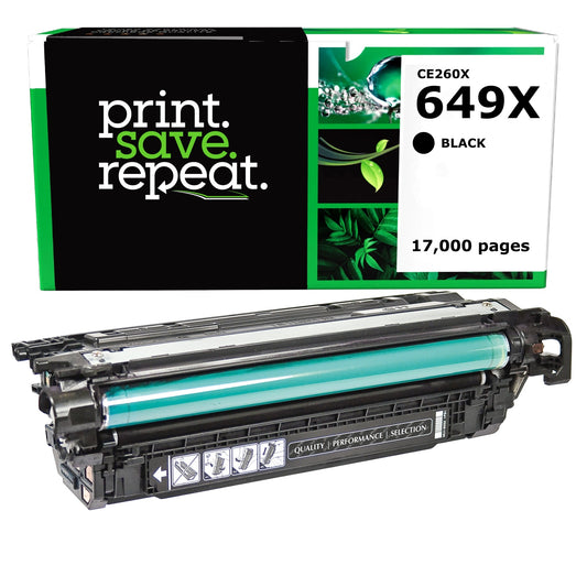 HP 649X Black High Yield Remanufactured Toner Cartridge [17,000 Pages]