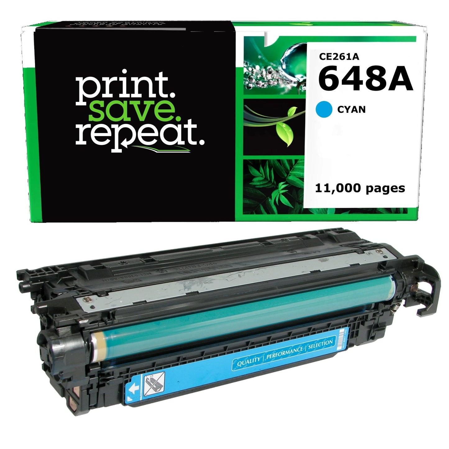 HP 648A Cyan Remanufactured Toner Cartridge [11,000 Pages]