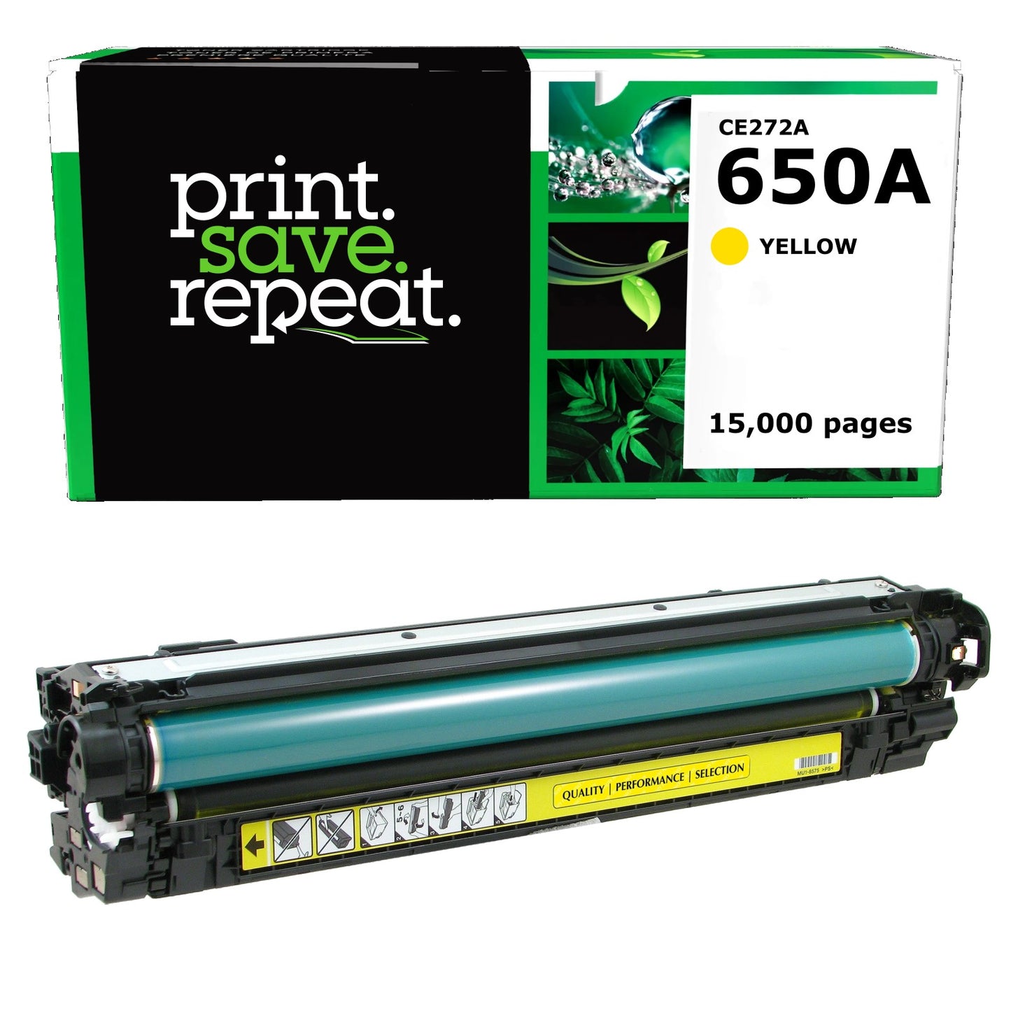 HP 650A Yellow Remanufactured Toner Cartridge [15,000 Pages]